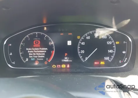 2019 Honda Accord Sport 2.0T z USA, uszkodzony, nr VIN 1HGCV2F3XKA001862